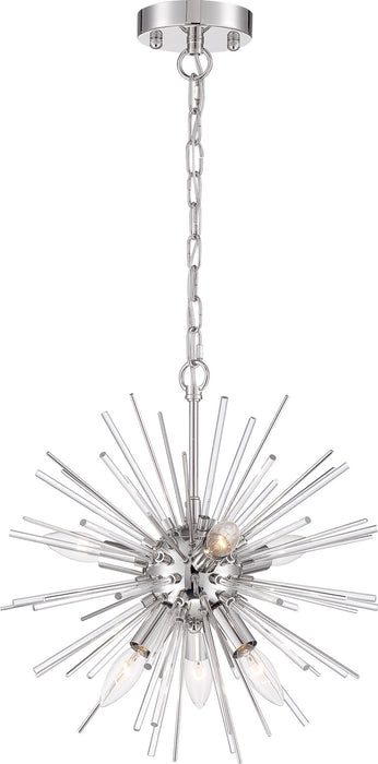 Myhouse Lighting Nuvo Lighting - 60-6991 - Six Light Chandelier - Cirrus - Polished Nickel