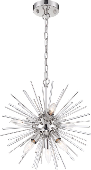 Myhouse Lighting Nuvo Lighting - 60-6991 - Six Light Chandelier - Cirrus - Polished Nickel