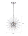 Myhouse Lighting Nuvo Lighting - 60-6991 - Six Light Chandelier - Cirrus - Polished Nickel