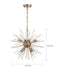 Myhouse Lighting Nuvo Lighting - 60-6994 - Eight Light Chandelier - Cirrus - Vintage Brass