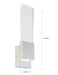 Myhouse Lighting Nuvo Lighting - 62-1503 - LED Wall Sconce - Ellusion - Polished Nickel