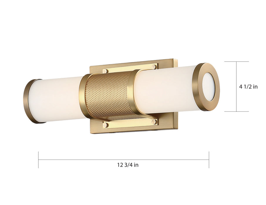 Myhouse Lighting Nuvo Lighting - 62-1601 - LED Vanity - Caper - Brushed Brass