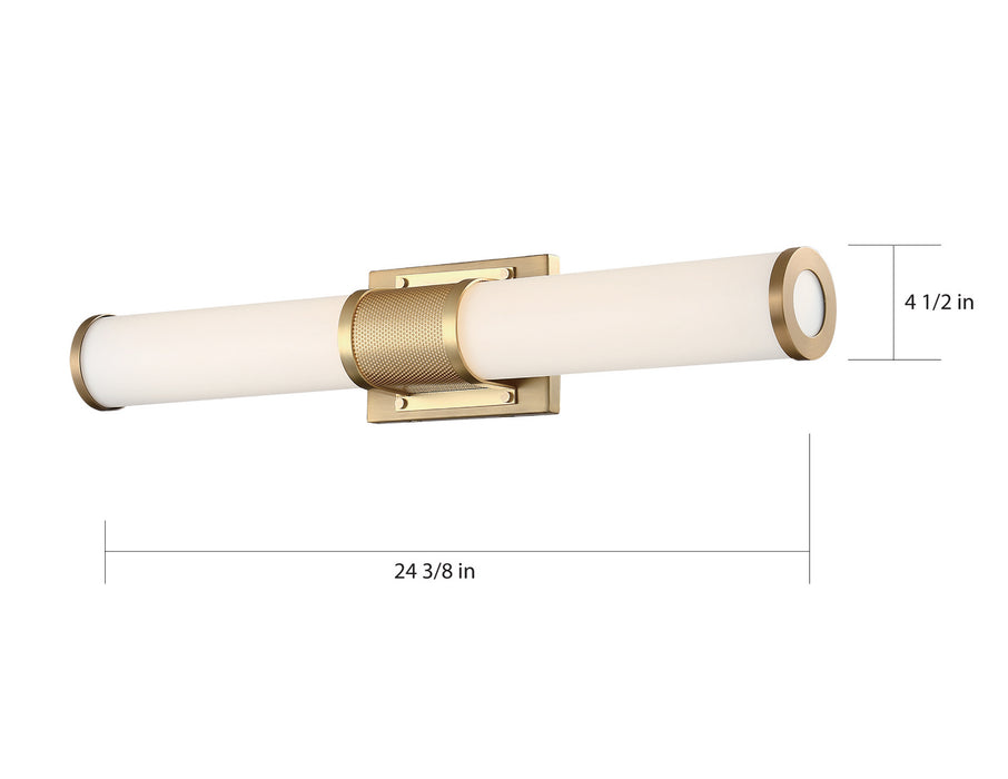 Myhouse Lighting Nuvo Lighting - 62-1602 - LED Vanity - Caper - Brushed Brass