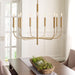 Myhouse Lighting Visual Comfort Studio - EC1009BBS - Nine Light Chandelier - Brianna - Burnished Brass