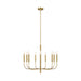 Myhouse Lighting Visual Comfort Studio - EC1009BBS - Nine Light Chandelier - Brianna - Burnished Brass