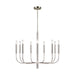 Myhouse Lighting Visual Comfort Studio - EC1009PN - Nine Light Chandelier - Brianna - Polished Nickel