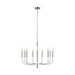 Myhouse Lighting Visual Comfort Studio - EC1009PN - Nine Light Chandelier - Brianna - Polished Nickel