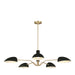 Myhouse Lighting Visual Comfort Studio - EC1025MBK - Five Light Chandelier - Jane - Midnight Black