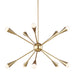 Myhouse Lighting Visual Comfort Studio - EC10310BBS - Ten Light Chandelier - Jax - Burnished Brass