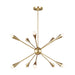 Myhouse Lighting Visual Comfort Studio - EC10310BBS - Ten Light Chandelier - Jax - Burnished Brass