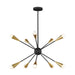 Myhouse Lighting Visual Comfort Studio - EC10310MBK - Ten Light Chandelier - Jax - Midnight Black