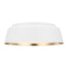 Myhouse Lighting Visual Comfort Studio - EF1003MWT - Three Light Flush Mount - Asher - Matte White