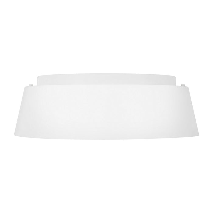 Myhouse Lighting Visual Comfort Studio - EF1003MWT - Three Light Flush Mount - Asher - Matte White