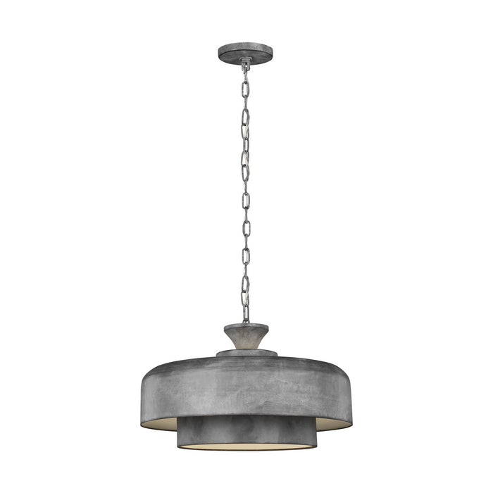 Myhouse Lighting Visual Comfort Studio - EP1001WGV - One Light Pendant - Haymarket - Weathered Galvanized