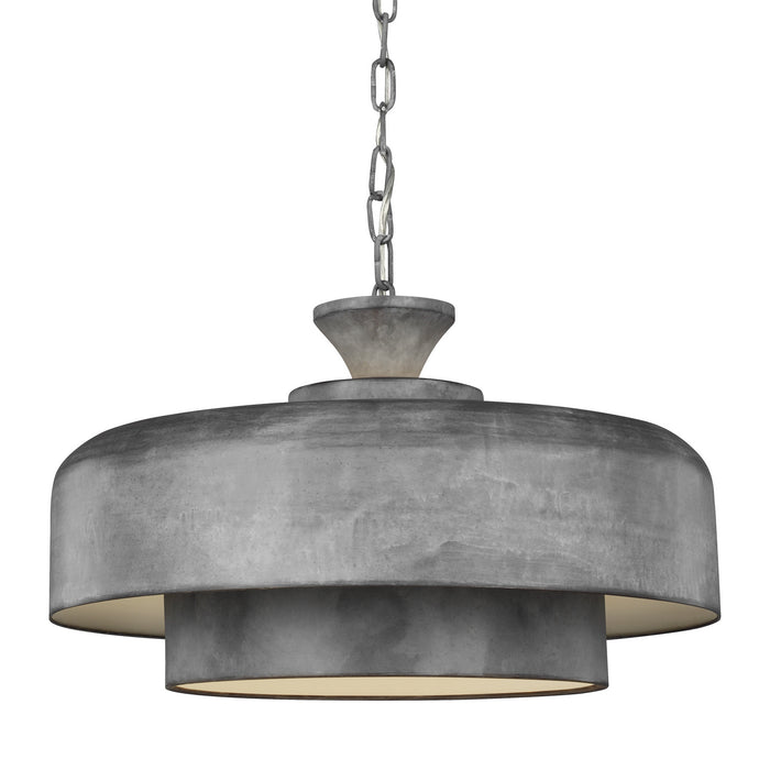 Myhouse Lighting Visual Comfort Studio - EP1001WGV - One Light Pendant - Haymarket - Weathered Galvanized