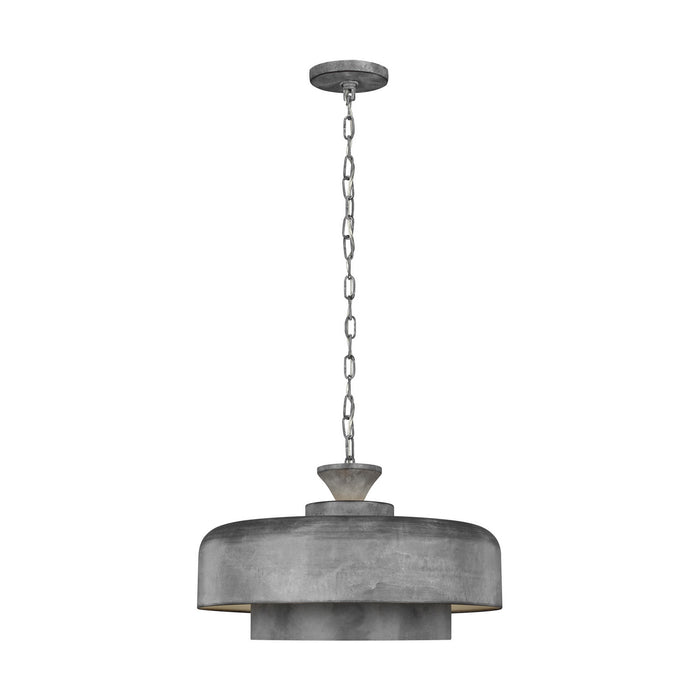 Myhouse Lighting Visual Comfort Studio - EP1001WGV - One Light Pendant - Haymarket - Weathered Galvanized