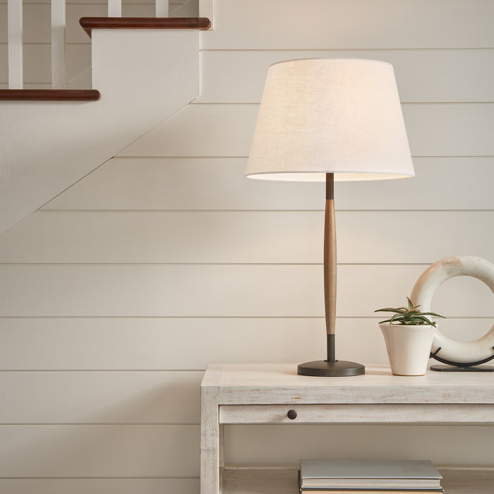 Myhouse Lighting Visual Comfort Studio - ET1161WDO1 - One Light Table Lamp - Ferrelli - Weathered Oak Wood