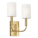 Myhouse Lighting Visual Comfort Studio - EW1002BBS - Two Light Wall Sconce - Brianna - Burnished Brass