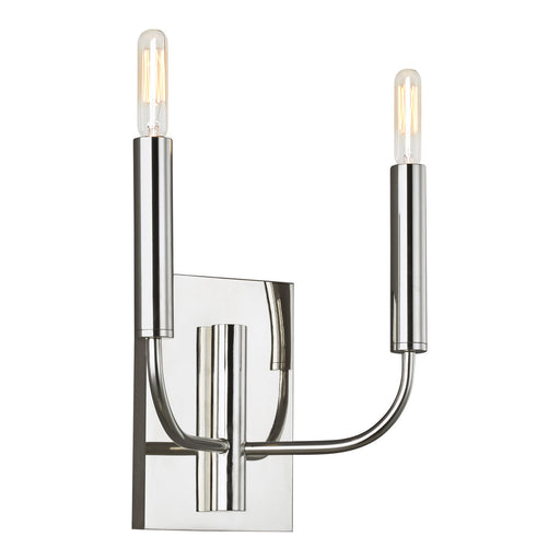 Myhouse Lighting Visual Comfort Studio - EW1002PN - Two Light Wall Sconce - Brianna - Polished Nickel