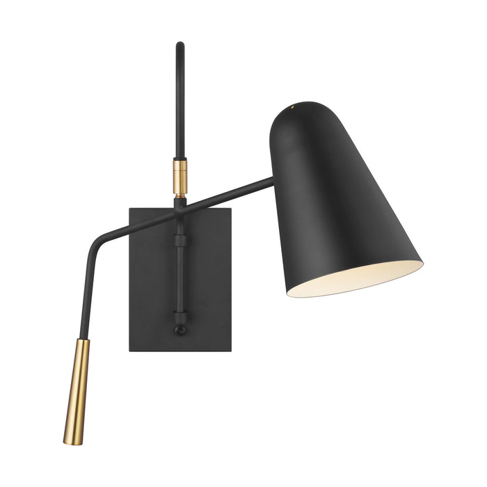 Myhouse Lighting Visual Comfort Studio - EW1041MBK - One Light Wall Sconce - Simon - Midnight Black