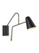 Myhouse Lighting Visual Comfort Studio - EW1041MBK - One Light Wall Sconce - Simon - Midnight Black