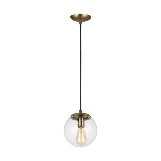Myhouse Lighting Visual Comfort Studio - 6501801EN7-848 - One Light Pendant - Leo - Hanging Globe - Satin Brass