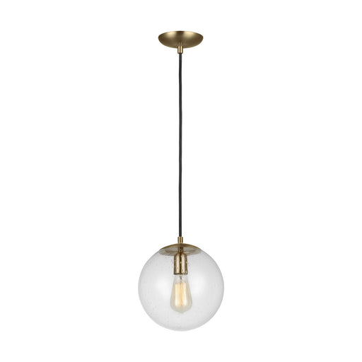 Myhouse Lighting Visual Comfort Studio - 6601801EN7-848 - One Light Pendant - Leo - Hanging Globe - Satin Brass