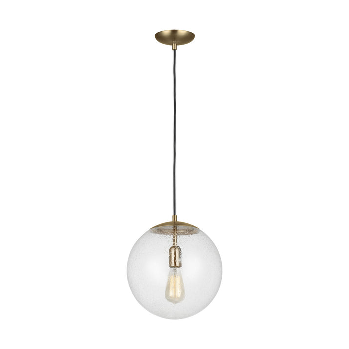 Myhouse Lighting Visual Comfort Studio - 6701801EN7-848 - One Light Pendant - Leo - Hanging Globe - Satin Brass