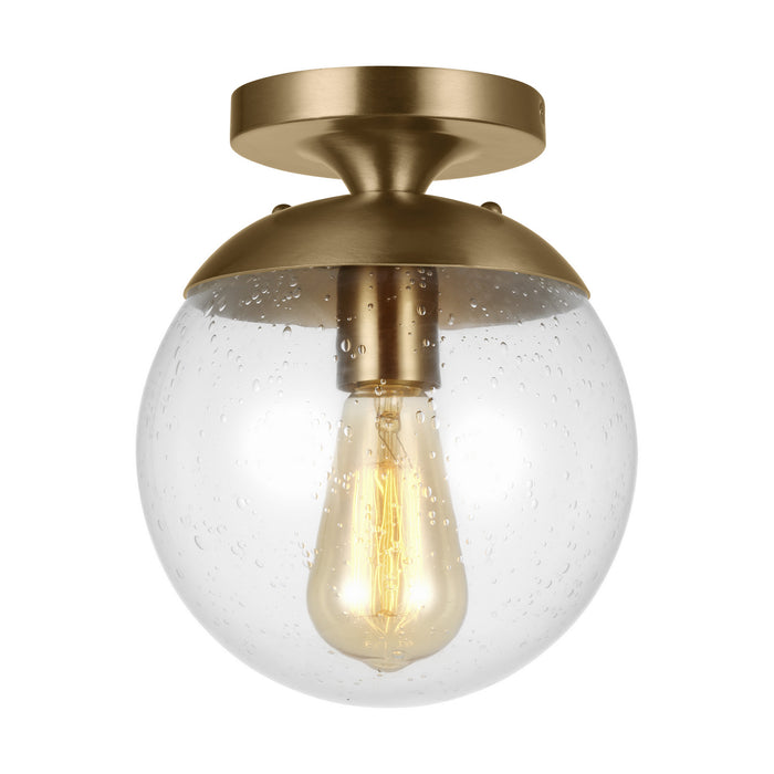 Myhouse Lighting Visual Comfort Studio - 7501801EN7-848 - One Light Wall / Ceiling Semi-Flush Mount - Leo - Hanging Globe - Satin Brass