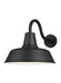 Myhouse Lighting Visual Comfort Studio - 8837401-12/T - One Light Outdoor Wall Lantern - Barn Light - Black