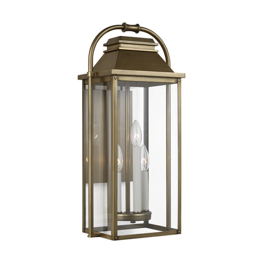 Myhouse Lighting Visual Comfort Studio - OL13201PDB - Three Light Lantern - Wellsworth - Painted Distressed Brass