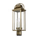 Myhouse Lighting Visual Comfort Studio - OL13207PDB - Three Light Post Lantern - Wellsworth - Painted Distressed Brass