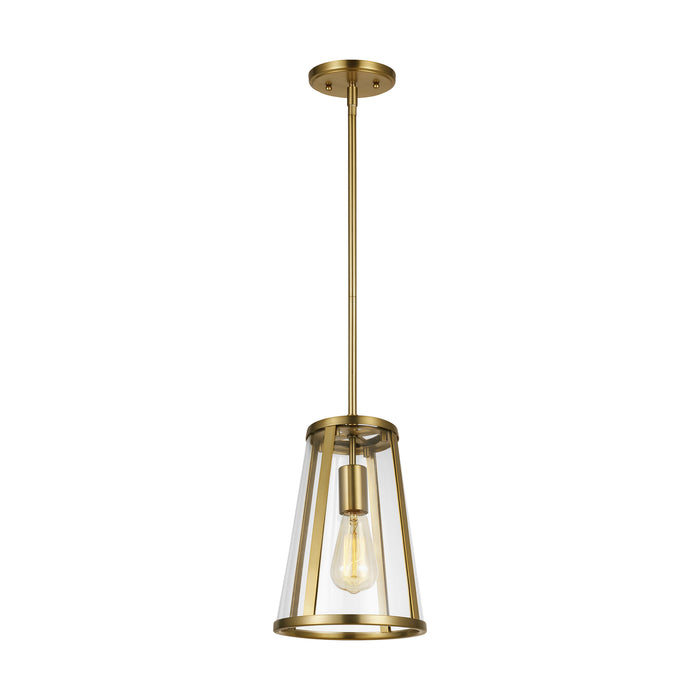 Myhouse Lighting Visual Comfort Studio - P1287BBS - One Light Pendant - Harrow - Burnished Brass