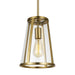 Myhouse Lighting Visual Comfort Studio - P1287BBS - One Light Pendant - Harrow - Burnished Brass