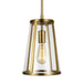 Myhouse Lighting Visual Comfort Studio - P1287BBS - One Light Pendant - Harrow - Burnished Brass