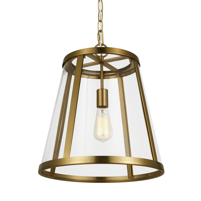 Myhouse Lighting Visual Comfort Studio - P1289BBS - One Light Pendant - Harrow - Burnished Brass