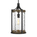 Myhouse Lighting Visual Comfort Studio - P1511DWK/SGM - One Light Pendant - Angelo - Distressed Weathered Oak / Slate Grey Metal