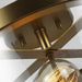 Myhouse Lighting Visual Comfort Studio - SF341BBS - Two Light Semi-Flush Mount - Harrow - Burnished Brass