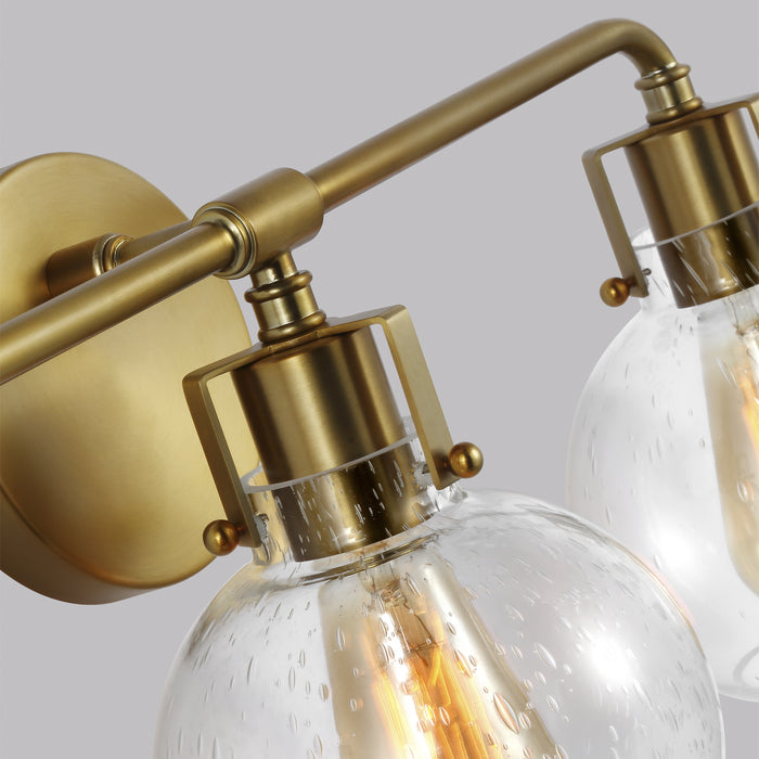 Myhouse Lighting Visual Comfort Studio - VS24403BBS - Three Light Vanity - Clara - Burnished Brass