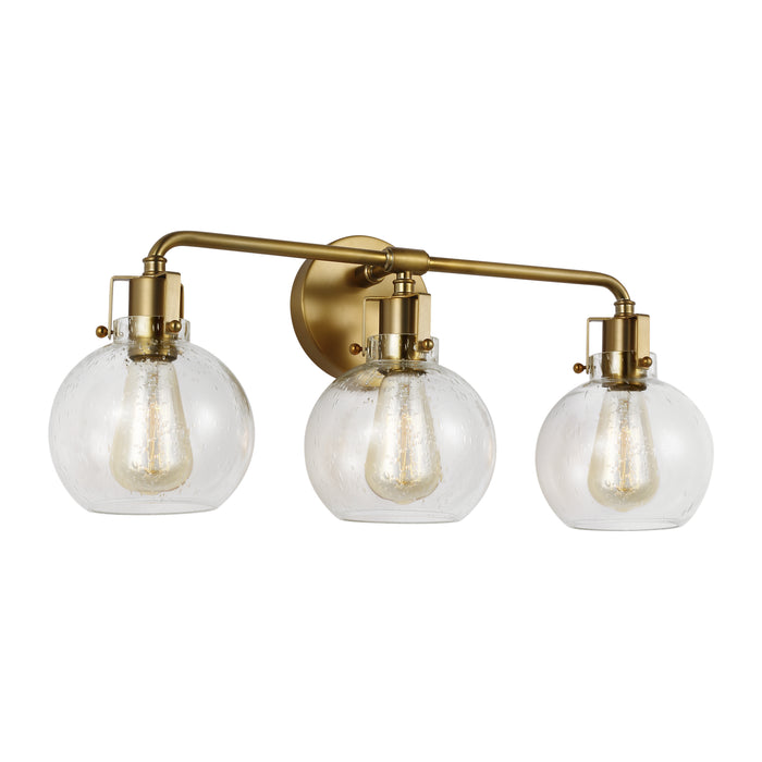 Myhouse Lighting Visual Comfort Studio - VS24403BBS - Three Light Vanity - Clara - Burnished Brass