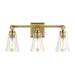 Myhouse Lighting Visual Comfort Studio - VS24703BBS - Three Light Vanity - Monterro - Burnished Brass