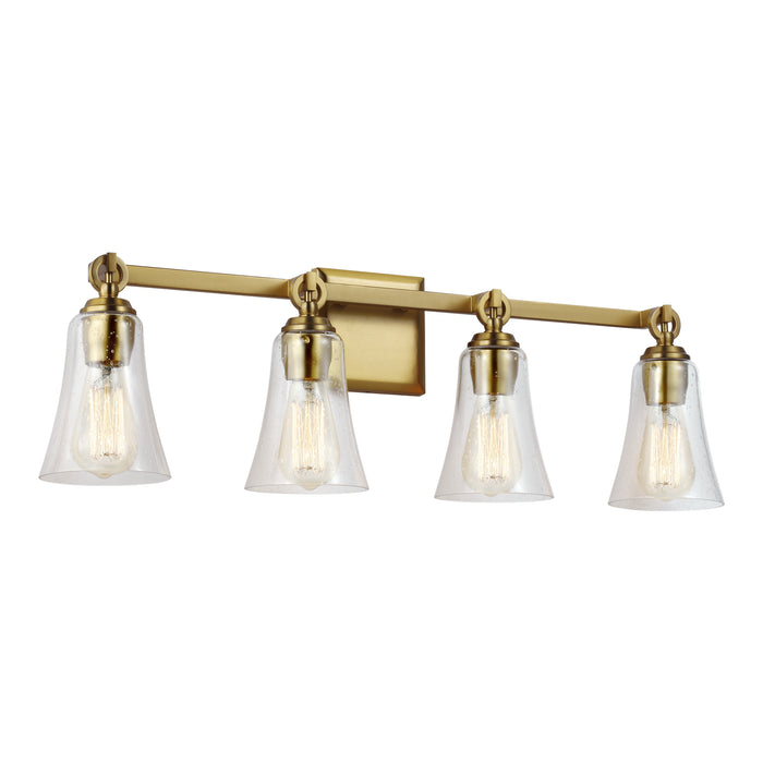 Myhouse Lighting Visual Comfort Studio - VS24704BBS - Four Light Vanity - Monterro - Burnished Brass