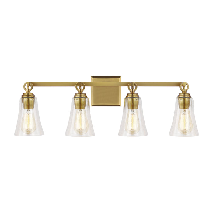 Myhouse Lighting Visual Comfort Studio - VS24704BBS - Four Light Vanity - Monterro - Burnished Brass