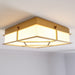 Myhouse Lighting Visual Comfort Studio - AF1063BBS - Three Light Flush Mount - Transom - Burnished Brass