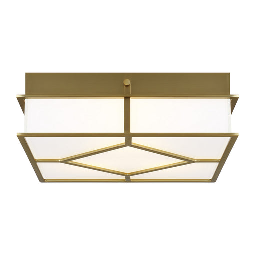 Myhouse Lighting Visual Comfort Studio - AF1063BBS - Three Light Flush Mount - Transom - Burnished Brass