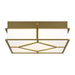 Myhouse Lighting Visual Comfort Studio - AF1063BBS - Three Light Flush Mount - Transom - Burnished Brass