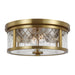 Myhouse Lighting Visual Comfort Studio - AF1072BBS - Two Light Flush Mount - Alec - Burnished Brass