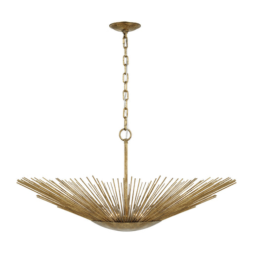 Myhouse Lighting Visual Comfort Studio - AP1084ADB - Four Light Pendant - Helios - Antique Gild