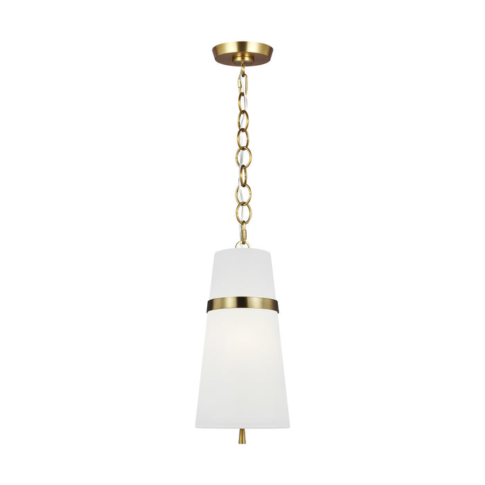 Myhouse Lighting Visual Comfort Studio - AP1161BBS - One Light Pendant - Cordtlandt - Burnished Brass