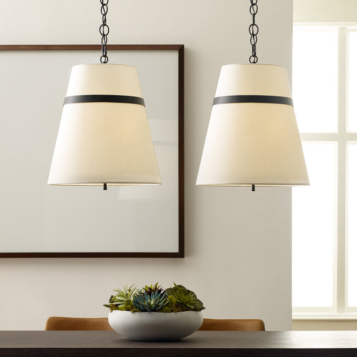 Myhouse Lighting Visual Comfort Studio - AP1173AI - Three Light Pendant - Cordtlandt - Aged Iron